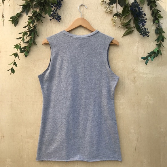 Emma & Sam Gray Distressed Muscle Tank - Picture 5 of 5
